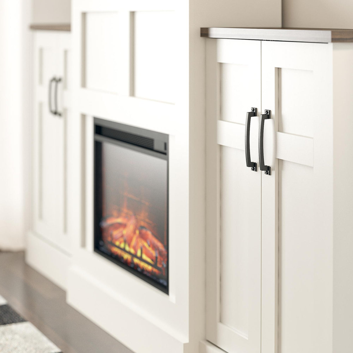 Cabinets with deals electric fireplace