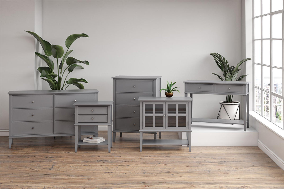 Big lots online gray dresser