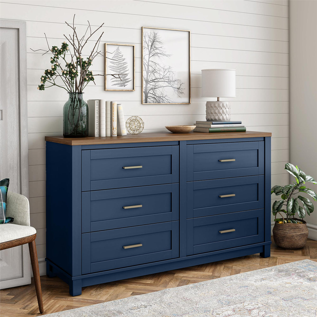 Navy 6 on sale drawer dresser