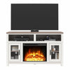 Carver Electric Fireplace TV Stand for TVs up to 60", White - White