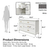 Mr. Kate Stella Wide Dresser - White