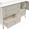 Little Seeds Valentina 4 Drawer/ 1 Door Convertible Dresser & Changing Table - White / Grey