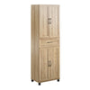 Lory Framed Storage Cabinet with Drawer - Natural