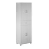 Lory Framed Storage Cabinet with Drawer - Dove Gray