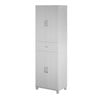 Lory Framed Storage Cabinet with Drawer - Dove Gray