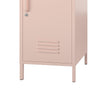 Mission District 2 Door Metal Locker Storage Cabinet - Pale Pink