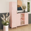 Mission District 2 Door Metal Locker Storage Cabinet - Pale Pink