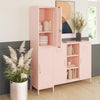 Mission District 2 Door Metal Locker Storage Cabinet - Pale Pink