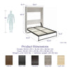 Signature Sleep Full Wall Bed - Gray Oak