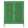 Channing 2 Door Accent Cabinet-Mesh Metal Locker - Kelly Green