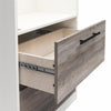 Pinnacle Single Side Cabinet for Wall Beds, Touch Sensor LED Light and Storage - Ironwood