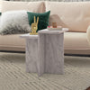 Brielle Accent Table - White marble