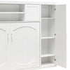 Her Majesty Wall Bed Bundle - Full Size Daybed & 2 Wardrobe Storage Cabinets - White - Full