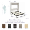 Paramount Queen Wall Bed - Ivory Oak - Queen