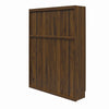 Paramount Queen Wall Bed Bundle with 2 Armoire Side Cabinets - Columbia Walnut - Queen