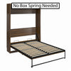 Paramount Full Wall Bed Bundle with 2 Open Storage Side Cabinets - Columbia Walnut - Full