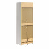 Farmington Bedside Storage Cabinet with Touch Sensor LED Lighting - Ivory Oak