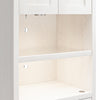 Farmington Bedside Storage Cabinet with Touch Sensor LED Lighting - Ivory Oak