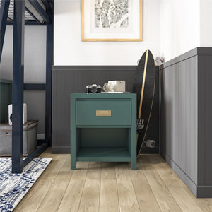 Monarch Hill Haven Kids' 1 Drawer Nightstand - Hunter Green