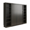 Paramount Full Wall Bed Bundle with 2 Open Storage Side Cabinets - Espresso - Full