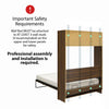 Paramount Full Size Wall Bed with Metal Folding Mechanism - Monterey Oak - Full