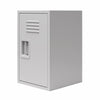 Casey Kids Stackable Mini Metal Storage Locker - Dove Gray