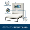 Holly Hills Full Wall Bed - White Pine