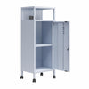 Cache Metal Locker-Style Mobile Storage Cart - Powder Blue