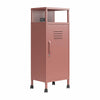 Cache Metal Locker-Style Mobile Storage Cart - Dusty Rose