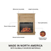 Ellsworth Fireplace with Mantel, Natural - Natural