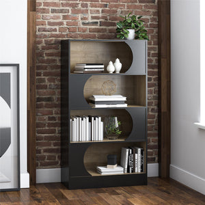 Delmar Retro Bookcase - Natural