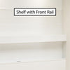 Holly Hills Queen Wall Bed Bundle, 8in Memory Foam Mattress & 2 Wardrobe Side Cabinets - Light Oak