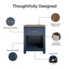 Armada Nightstand - Navy