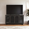 Multi Use Console for 65' TVs - Black Oak