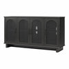 Multi Use Console for 65' TVs - Black Oak