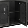 Multi Use Console for 65' TVs - Black Oak