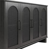 Multi Use Console for 65' TVs - Black Oak