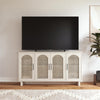 Multi Use Console for 65' TVs - White Oak