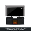 Carson Electric Fireplace TV Console for TVs up to 70", Black - Black