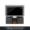 Carson Electric Fireplace TV Console for TVs up to 70", Gray - Gray