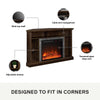 Overland Electric Corner Fireplace for TVs up to 50" - Espresso