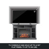 Overland Electric Corner Fireplace for TVs up to 50", Graphite Gray - Graphite Grey