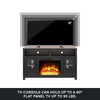 Carver Electric Fireplace TV Stand for TVs up to 60" - Black