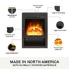 Clermont Electric Fireplace Mantel - Espresso