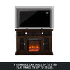 Brooklyn Electric Fireplace TV Console for TVs up to 50", Espresso - Espresso