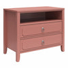 Her Majesty 2-Drawer Nightstand - Dusty Rose