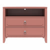 Her Majesty 2-Drawer Nightstand - Dusty Rose