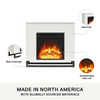 Ratcliff Electric Fireplace Mantel - White