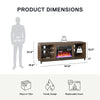 Lumina Deluxe Fireplace TV Stand for TVs up to 70" - Columbia Walnut - 66”-70”