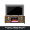 Lumina Deluxe Fireplace TV Stand for TVs up to 70" - Columbia Walnut - 66”-70”